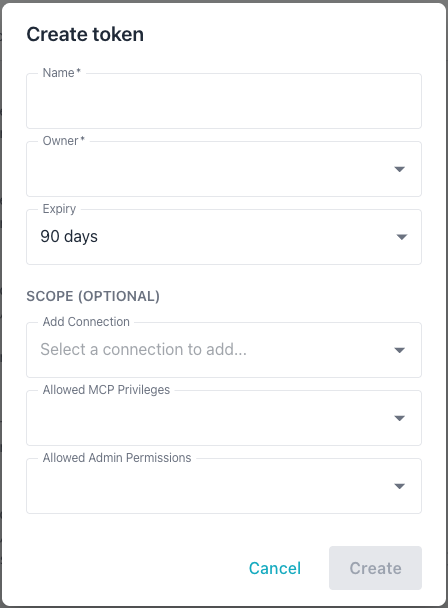 Adding a token